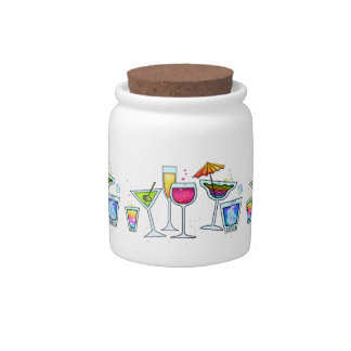 COCKTAIL GLASSES CANDY - SNACK JAR