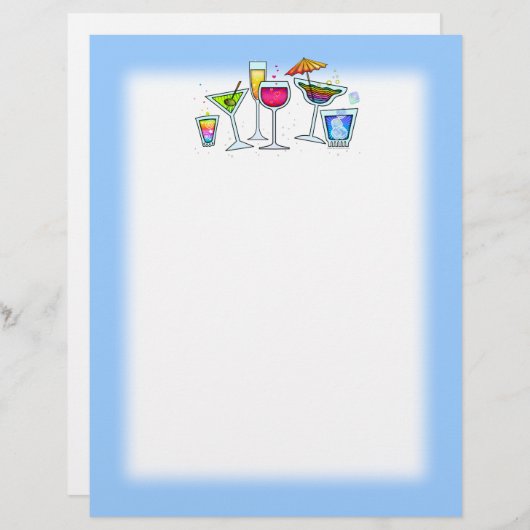COCKTAIL GLASSES LETTERHEAD (Front/Back)