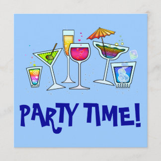 COCKTAIL GLASSES PARTY INVITATION