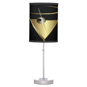 Cocktail Gold Martini Table Lamp