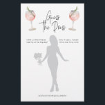 Cocktail Guess the Dress Bridal Shower Game<br><div class="desc">Can be customized to suit your needs. © Gorjo Designs. Made for you via the Zazzle platform. // Looking for matching items? Other games from the set are available in the ‘collections’ section of my store. // Need help customizing your design? Got other ideas? Feel free to contact me (Zoe)...</div>