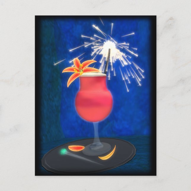 Cocktail: Happy Dragon Postcard (Front)