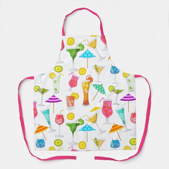 Cocktail Happy Hour Party Bar Apron (Front)