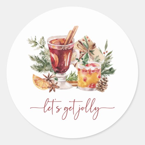Cocktail Holiday Stickers
