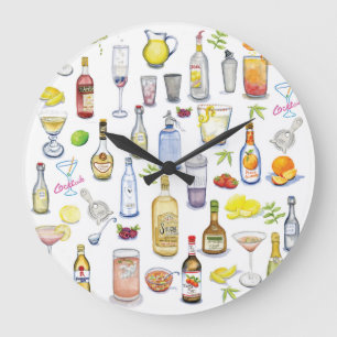 Cocktail Hour Clock