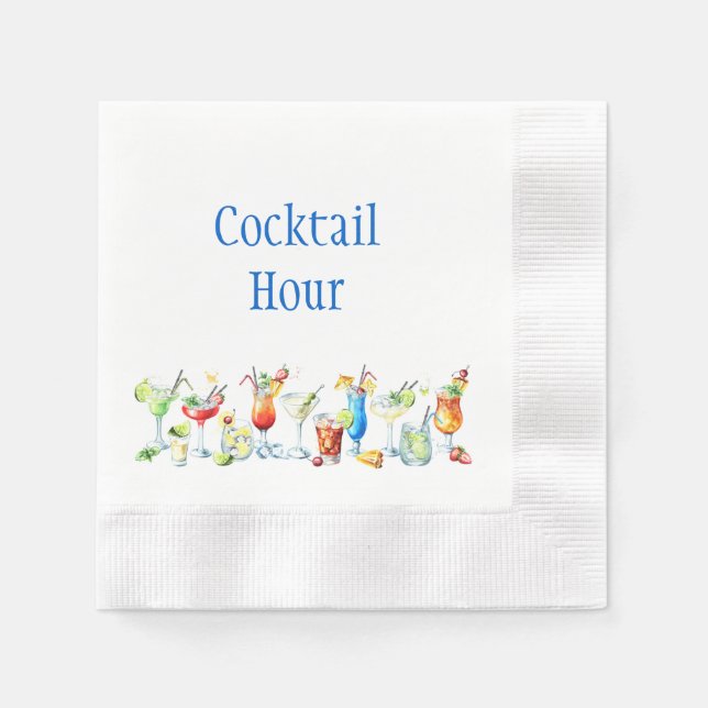 Cocktail Hour Cocktail Napkins  (Front)