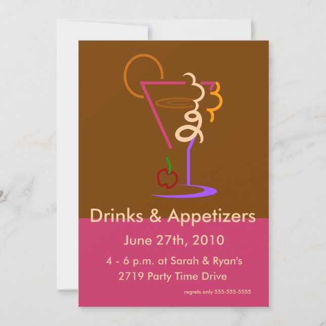 Cocktail Hour Invitation (Front)