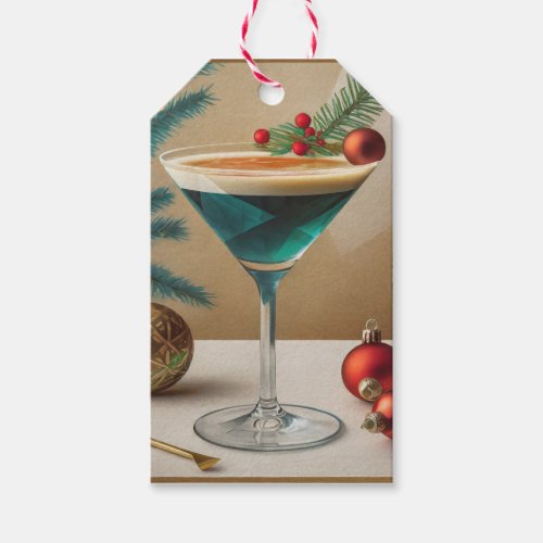 Cocktail Hour _ May Your Holidays Be Merry  Gift Tags