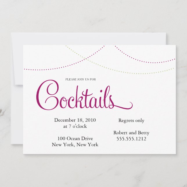 Cocktail Invitation (Front)