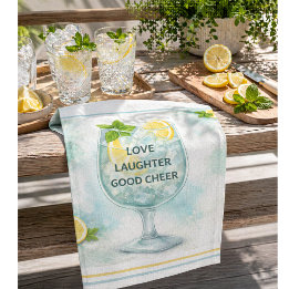 Cocktail Kitchen Decor Gin & Tonic Lover Towel