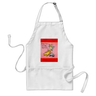 Cocktail Kittens Holiday Spirits Cartoon Adult Apron