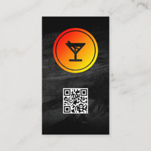 Cocktail Logo   Restaurant   Bar Business Card