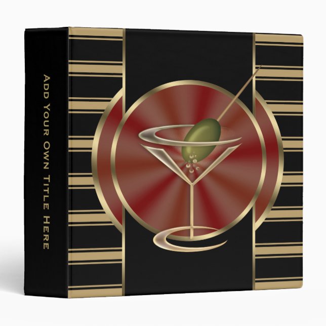 Cocktail Lounge Binder (Front/Spine)