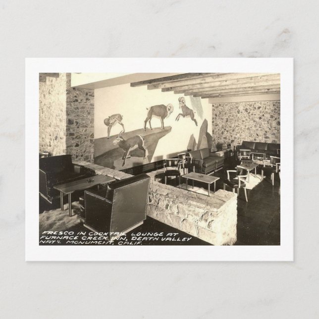 Cocktail Lounge, Death Valley Vintage Postcard (Front)