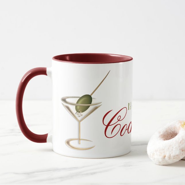 Cocktail Lounge Funny Coffee Mugs (With Donut)