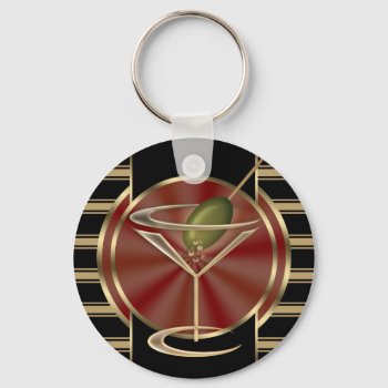 Cocktail Lounge Keychain by LaBoutiqueEclectique at Zazzle