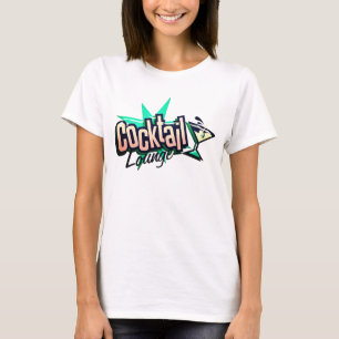Cocktail lounge martini retro vintage liquor bar T-Shirt