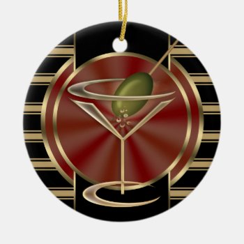Cocktail Lounge Personalized Ornament by LaBoutiqueEclectique at Zazzle