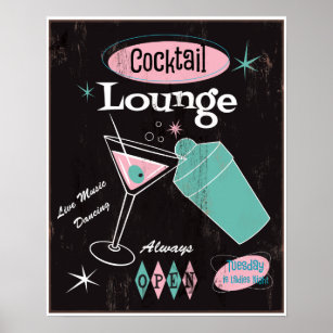 Balsam Aperitif - Woman Tips Giant Martini Glass - Vintage Poster Art  Greeting Card by Vertigo Creative