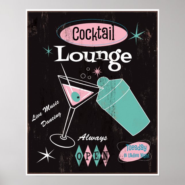 Cocktail Lounge Poster (Front)