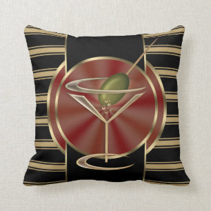 Cocktail Lounge Throw Pillow