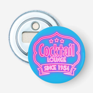 Cocktail lounge vintage neon sign liquor bar bottle opener