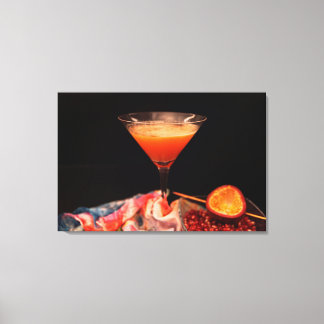 Cocktail Maracuja Granate Canvas Print