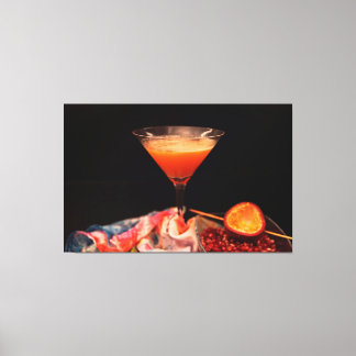 Cocktail Maracuja Granate Canvas Print