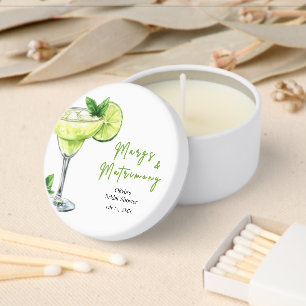 Cocktail Margs and Matrimony Bridal Shower Mini Candle Favors