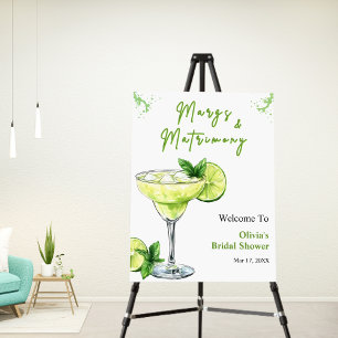 Cocktail Margs and Matrimony Bridal Shower Welcome Foam Board