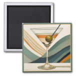 Cocktail Martini Mid Century Design Magnet at Zazzle