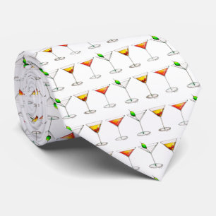 Cocktail Mixed Drink Martini Cosmo Manhattan Tie