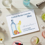 Cocktail Mixed Drink Recipes Alcohol Bar Calendar<br><div class="desc">This design may be personalized in the area provided by changing the photo and/or text. Or it can be customized by clicking Personalize this Template and then choosing the click to customize further option and delete or change the color of the background, add text, change the text color or style,...</div>