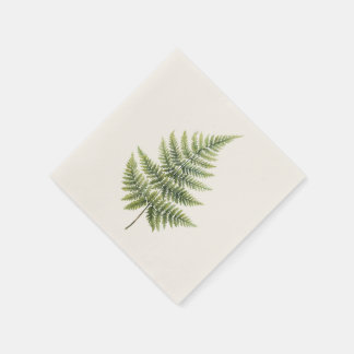 Cocktail Napkin - Elegant Fern Design