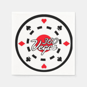 Cocktail Napkins 360 Vegas Chip Logo