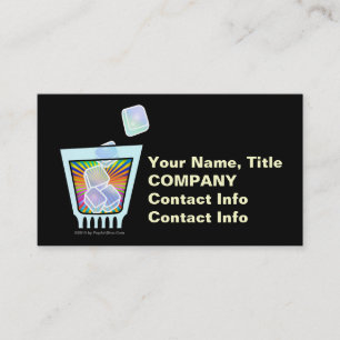 COCKTAIL - OLD FASHIONED - ROCKS GLASS BUSINESS CARD
