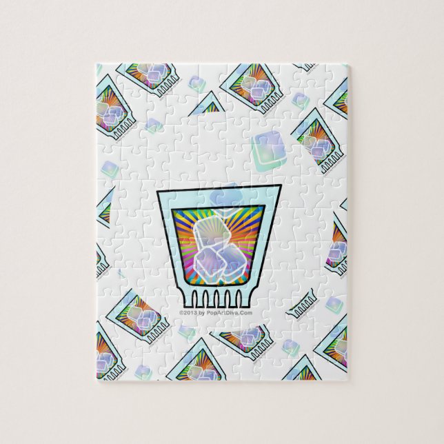 COCKTAIL - OLD FASHIONED - ROCKS GLASS JIGSAW PUZZLE (Vertical)