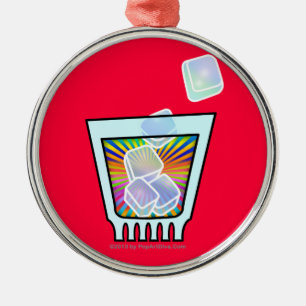 COCKTAIL - OLD FASHIONED - ROCKS GLASS METAL ORNAMENT