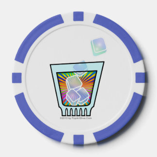COCKTAIL - OLD FASHIONED - ROCKS GLASS POKER CHIPS