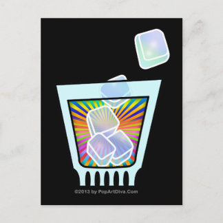 COCKTAIL - OLD FASHIONED - ROCKS GLASS POSTCARD