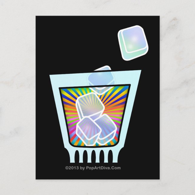 COCKTAIL - OLD FASHIONED - ROCKS GLASS POSTCARD (Front)