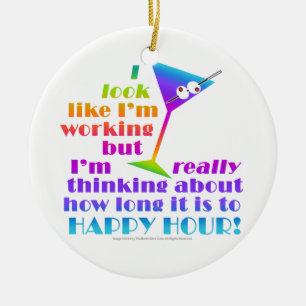 Cocktail Ornaments - How Long to Happy Hour