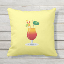 cocktail outdoor pillow waterproof