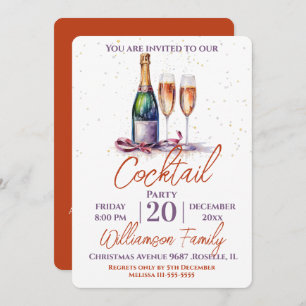 Cocktail Party Bubbly Invitation