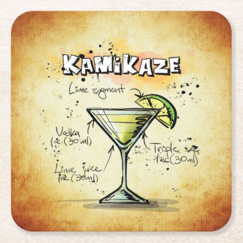 Cocktail Party Coaster Collection _ Kamikaze