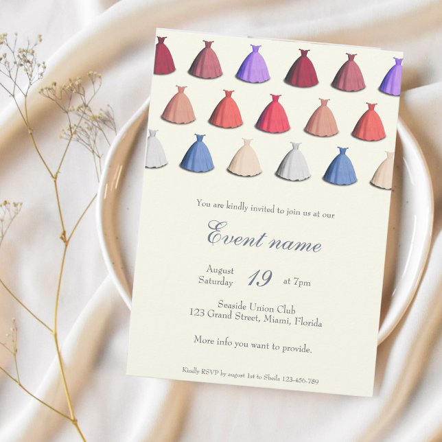 Cocktail party dress annual event Invitation (Creator Uploaded)