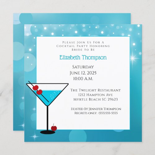 Cocktail  Party For Bride Invitation