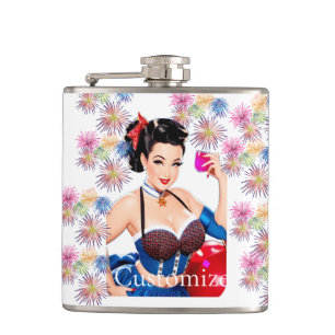 Cocktail Party Girl Thunder_Cove Flask