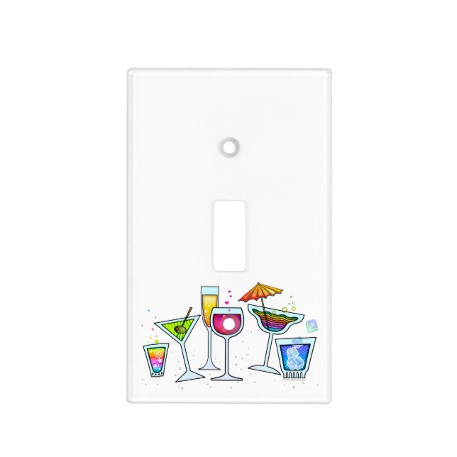 Cocktail Party Glasses Light Cover Switch (Front)