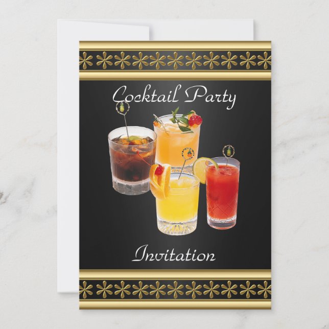 Cocktail Party  Invitation (Front)